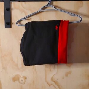 Black and Red Polo Sweatpants